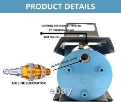 10,000 PSI Air Hydraulic Foot Pump with Remote Control Actuator, Blue