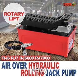 10 000 PSI Air Hydraulic Jack Foot Pump Rotary Lift WITH FULL WARRANTY New