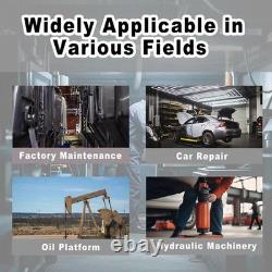 10,000 PSI Air Hydraulic Pump 0.45 Gal 3/8×1/4 NPT 6.6ft Pipe Gray