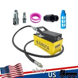 10,000 PSI Air Hydraulic Pump 0.45 Gal 3/8×1/4 NPT 6.6ft Pipe Yellow