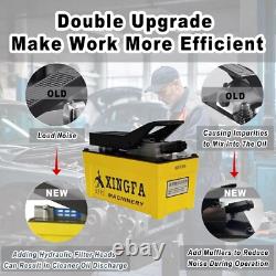 10,000 PSI Air Hydraulic Pump 0.45 Gal 3/8×1/4 NPT 6.6ft Pipe Yellow