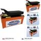 10,000 Psi Air Hydraulic Pump, 1/2 Gal Reservoir, Foot-operated