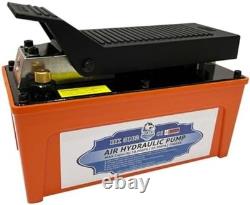 10,000 PSI Air Hydraulic Pump, 1/2 Gal Reservoir, Foot-Operated 10,000 PSI Air Hydraulic Pump, 1/2 Gal Reservoir, Foot-Operated