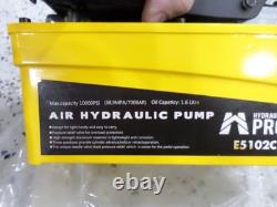 10,000 PSI Air Hydraulic Pump, 1.6L Reservoir, NPT 3/8 Oil Outlet, NPT 1/4