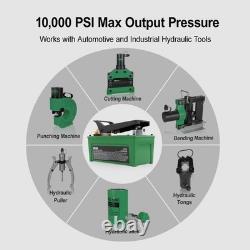 10,000 PSI Air Hydraulic Pump Foot Pedal with 6.6ft Hose for Auto Body & Tools