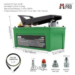 10,000 PSI Air Hydraulic Pump with Foot Pedal and 6.6 ft Hose 10,000 PSI Air Hydraulic Pump with Foot Pedal and 6.6 ft Hose