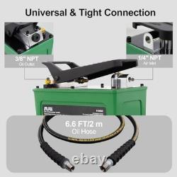 10,000 PSI Air Hydraulic Pump with Foot Pedal and 6.6 ft Hose