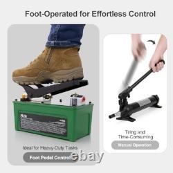 10,000 PSI Air Hydraulic Pump with Foot Pedal and 6.6 ft Hose