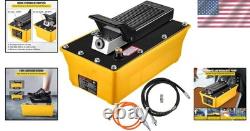 10,000 PSI Hydraulic Foot Pump, 0.6 Gal Reservoir Foot Operated Air/Hydraulic