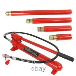 10 Ton Porta Power Air Pump Autobody Frame Repair Hydraulic Jack Tool Kits