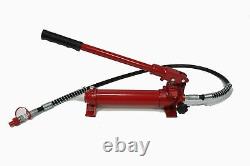 10 Ton Porta Power Hydraulic Jack Air Pump Lift Ram Body Frame Repair Kit Red