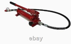 10 Ton Porta Power Hydraulic Jack Air Pump Lift Ram Body Frame Repair Kit Red