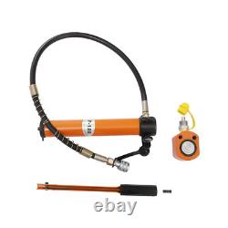 10 Tons Hydraulic Jack Pump Ram Cylinder Manual Hydraulic Hand Pump Low Profile