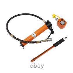 10 Tons Hydraulic Jack Pump Ram Cylinder Manual Hydraulic Hand Pump Low Profile