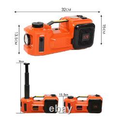 12V 5Ton 3in1 Electric Hydraulic Floor Jack Air Pump Electric Wrench Repair Tool