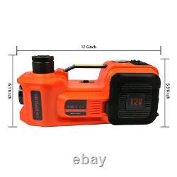 12V 5Ton Car Jacks Electric Hydraulic Floor Jack Air Inflator Pump Impact Wrench