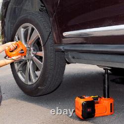 12V 5Ton Car Jacks Electric Hydraulic Floor Jack Air Inflator Pump Impact Wrench