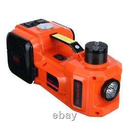 12V 5 Ton Car Electric Hydraulic Floor Jack Lift Air Compressor Pump 135-360mm