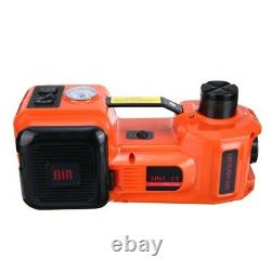 12V 5 Ton Car Electric Hydraulic Floor Jack Lift Air Compressor Pump 135-360mm