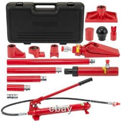 12 T Hydraulic Porta Power Jack Air Pump Lift Ram Body Frame Repair Kit Portable