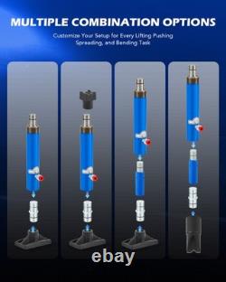 12 T Hydraulic Porta Power Jack Air Pump Lift Ram Body Frame Repair Kit Portable