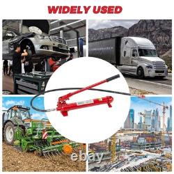 12 T Hydraulic Porta Power Jack Air Pump Lift Ram Body Frame Repair Kit Portable