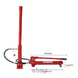 12 Ton Hydraulic Jack Air Pump Lift Ram Body Frame Porta Power Kit Heavy Duty