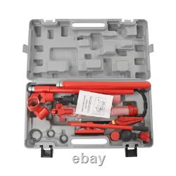 12 Ton Hydraulic Jack Air Pump Lift Ram Body Frame Porta Power Kit Heavy Duty