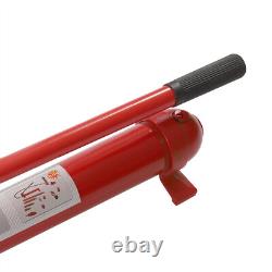 12 Ton Hydraulic Jack Air Pump Lift Ram Body Frame Porta Power Kit Heavy Duty