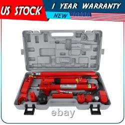 12 Ton Hydraulic Jack Body Frame Porta Power Repair Kit Tools Air Pump Lift Ram