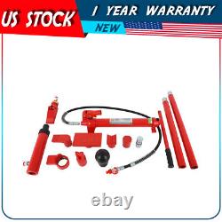 12 Ton Hydraulic Jack Body Frame Porta Power Repair Kit Tools Air Pump Lift Ram