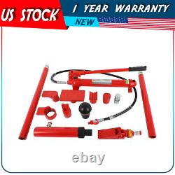 12 Ton Hydraulic Jack Body Frame Porta Power Repair Kit Tools Air Pump Lift Ram