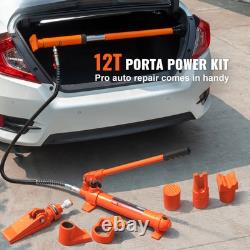 12 Ton Hydraulic Porta Power Jack Air Pump Lift Ram Body Frame Repair Kits