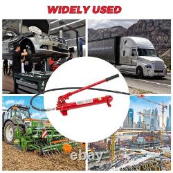 12 Ton Porta Power Hydraulic Jack Air Pump Lift Ram Auto Body Frame Repair Kit