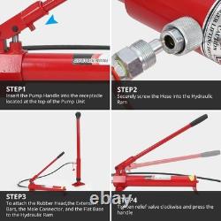 12 Ton Porta Power Hydraulic Jack Air Pump Lift Ram Body Frame Repair Kits