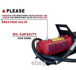 1.7L Air Hydraulic Pump 10,000 PSI, NPT 3/8 Oil Outlet, NPT 1/4 Inlet, Red