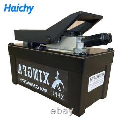 1.7L Air Hydraulic Pump Foot Operated Pump 10,000 PSI, NPT 3/8 Oil Outlet, Black