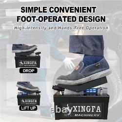 1.7L Air Hydraulic Pump Foot Operated Pump 10,000 PSI, NPT 3/8 Oil Outlet, Black