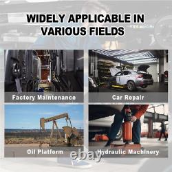 1.7L Air Hydraulic Pump Foot Operated Pump 10,000 PSI, NPT 3/8 Oil Outlet, Black