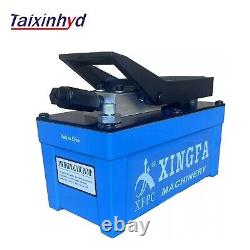 1.7L Air Hydraulic Pump Foot Operated Pump 10,000 PSI, NPT 3/8 Oil Outlet, Blue