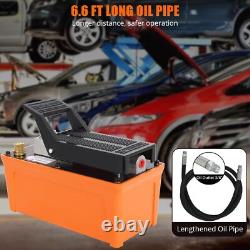 1.7L Pneumatic Air Hydraulic Pump 10000 PSI 3/8 Outlet 1/4 Inlet 6.6 Ft Hose