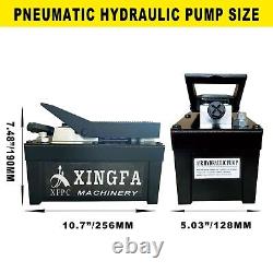 1.8L Air Hydraulic Pump Foot Operated Pump 10,000PSI Auto Body Shop Pump Black