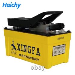 1.8L Air Hydraulic Pump Foot Operated Pump 10,000PSI Auto Body Shop Pump Yellow