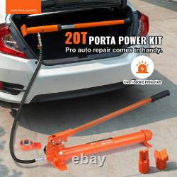 20Ton Hydraulic Porta Power Jack Air Pump Lift Ram Body Frame Repair Kit