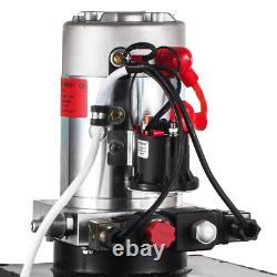 20 Quart Double Acting Hydraulic Pump Dump Trailer 12V DC Unit Pack Power Unit