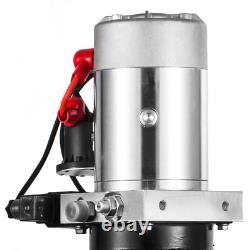 20 Quart Double Acting Hydraulic Pump Dump Trailer 12V DC Unit Pack Power Unit