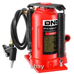 20 Ton 40000lbs Air Hydraulic Bottle Jack with Manual Hand Pump Automotive Repair
