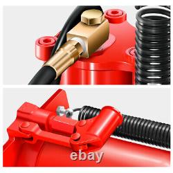 20 Ton 40000lbs Air Hydraulic Bottle Jack with Manual Hand Pump Automotive Repair