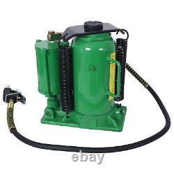 20 Ton Air Hydraulic Bottle Jack 10 to 19 Inch Lift Range Manual Air Pump for