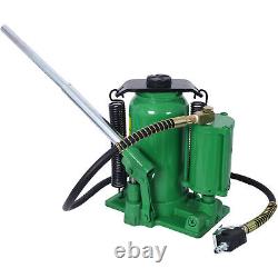 20 Ton Air Hydraulic Bottle Jack 10 to 19 Inch Lift Range Manual Air Pump for